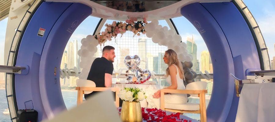 Private Ain Dubai Pod Proposal | Champagne & Views by Qrated Event