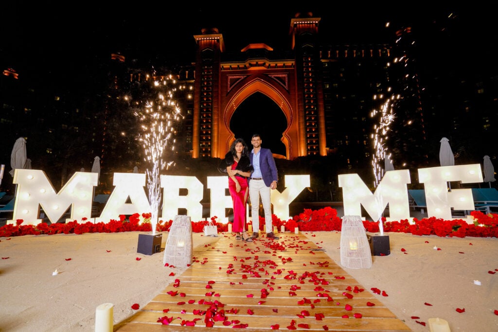 Unforgettable Wedding Proposals in Dubai | Qrated world by Qrated Event