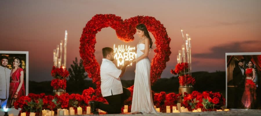 Private Desert Setup Proposal by Proposal Dubai